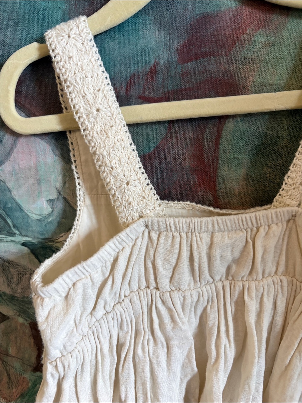 Hanna Andersson White Sundress with Yellow Lemons - Picture 5 of 6